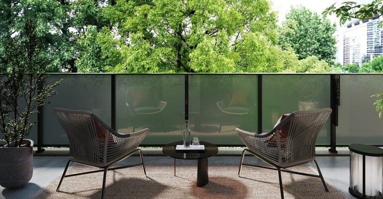 バルコニー完成予想図（Cタイプ3階相当）