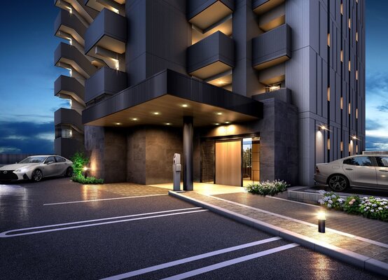 エントランス外観完成予想図