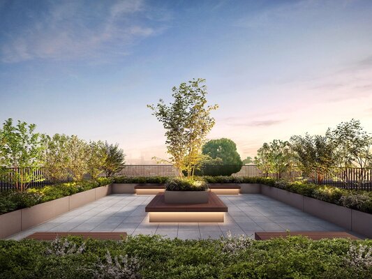 屋上ガーデン完成予想CG