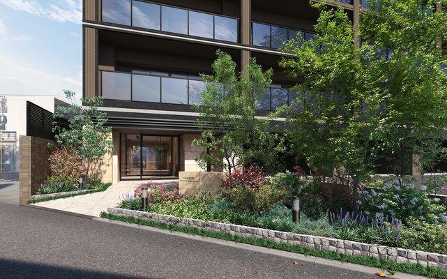 エントランスアプローチ完成予想図