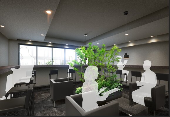 コワーキングラウンジ完成予想図