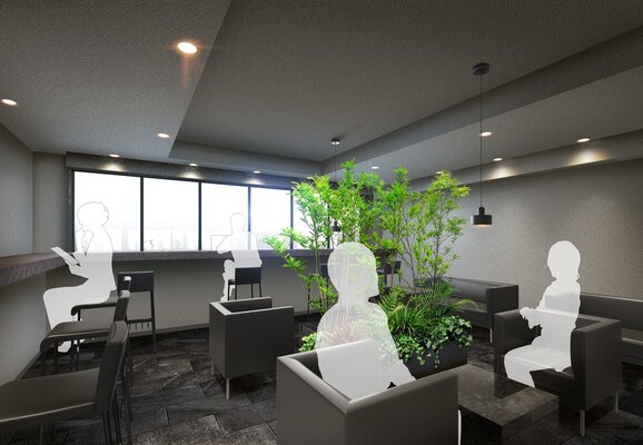 コワーキングラウンジ完成予想図
