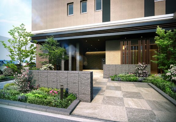 エントランスアプローチ完成予想図（WEST）