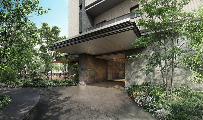 エントランスアプローチ完成予想図