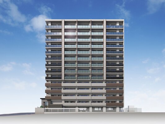 外観完成予想図（立面）