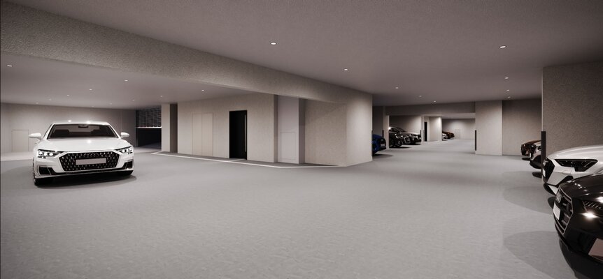 地下駐車場完成予想図