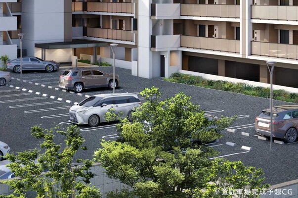 平面駐車場完成予想CG