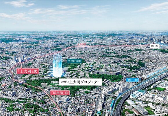 現地周辺空撮写真