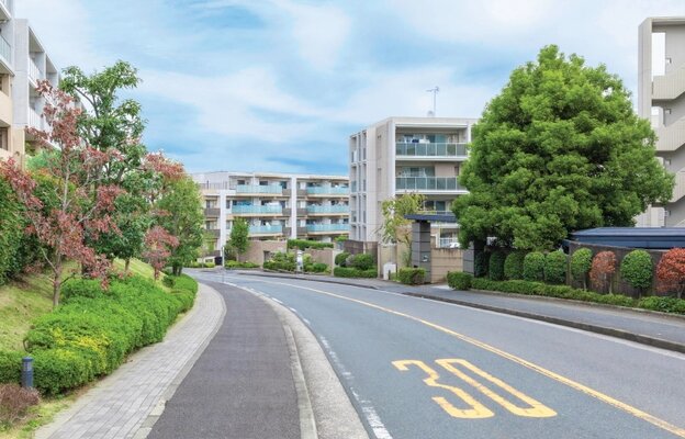 現地周辺の街並み（徒歩3分/約200m）