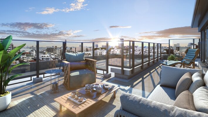 ルーフバルコニー完成予想CG（E2rタイプ）※5