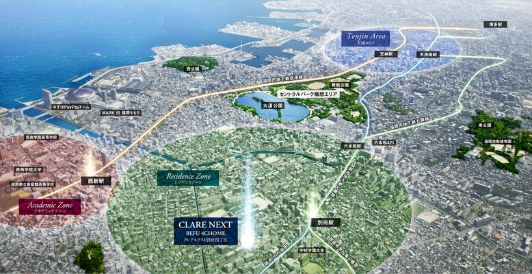 現地周辺航空写真