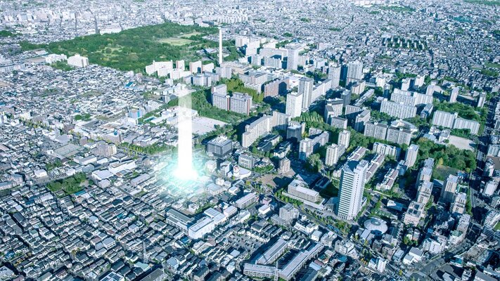 現地周辺航空写真