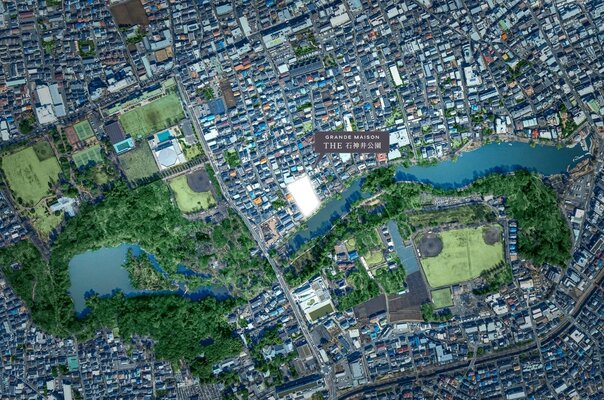 現地周辺航空写真