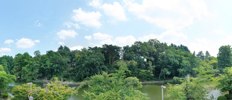 眺望写真（現地南棟3階※建築基準法上での2階）相当