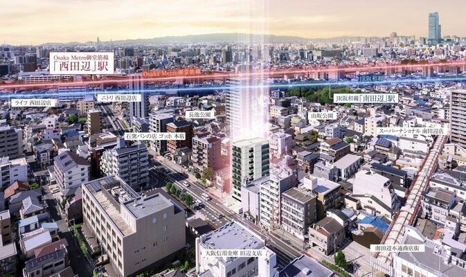 現地周辺の空撮写真