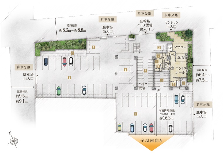 クレアホームズ上の橋