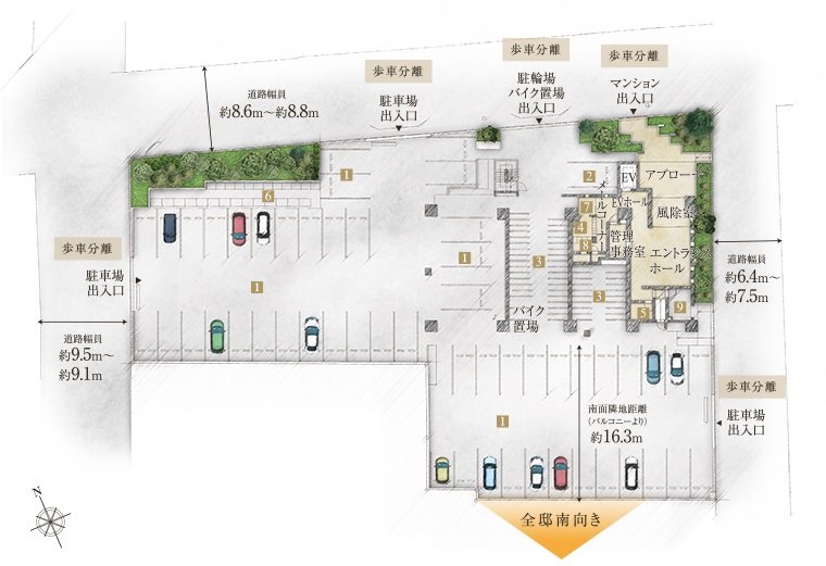 クレアホームズ上の橋