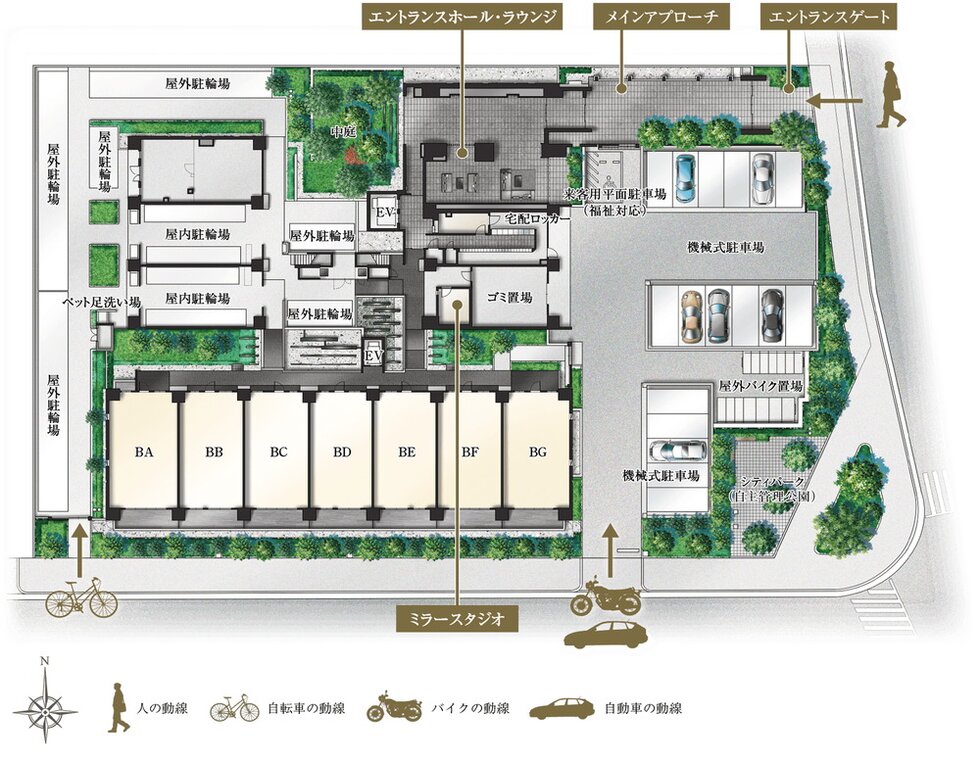 ローレルスクエア出戸ザ・ランドマークス （ノース・サウス）