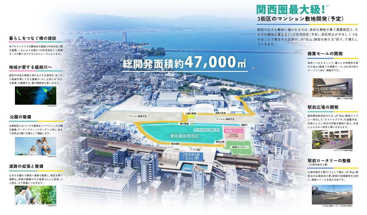 関西圏最大級・JR新快速停車駅・駅徒歩1分プロジェクト