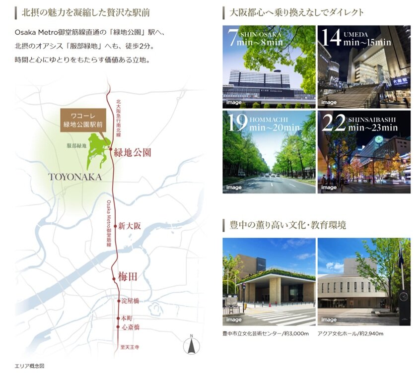 ワコーレ緑地公園駅前