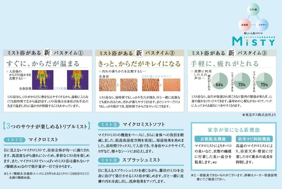 生活にもお肌にも潤いを与えるミストサウナ