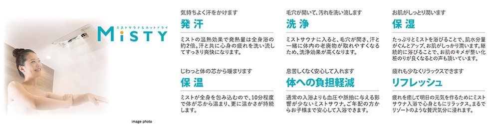 ミストサウナ ミスティ