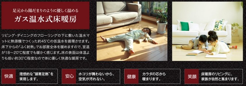 ガス温水式床暖房