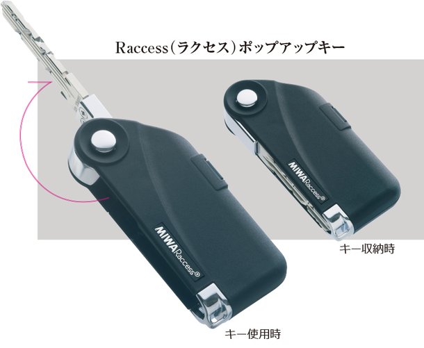 Raccess(ラクセス)向けポップアップ式IDキー