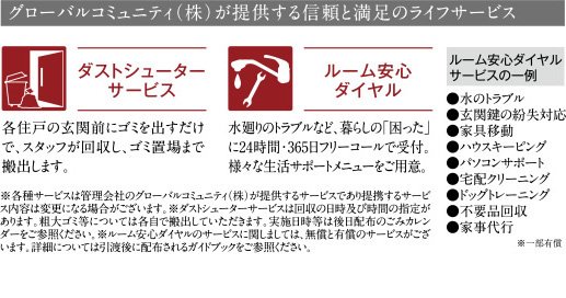 グローバルコミュニティ(株)が提供する信頼と満足のライフサービス