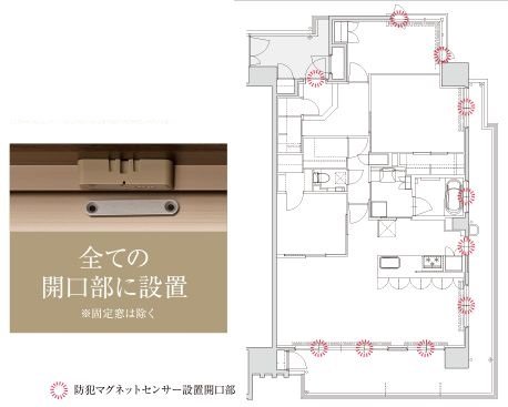防犯マグネットセンサー