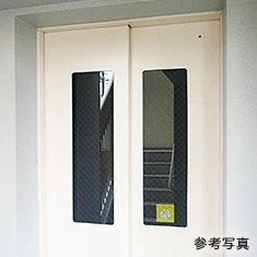 エレベーター防犯窓付扉