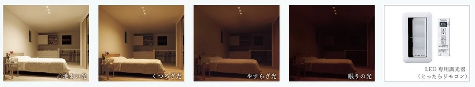 主寝室ダウンライト(温調)
