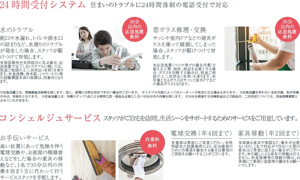 日鉄興和不動産のグループ力で、住んでからもしっかりサポート。