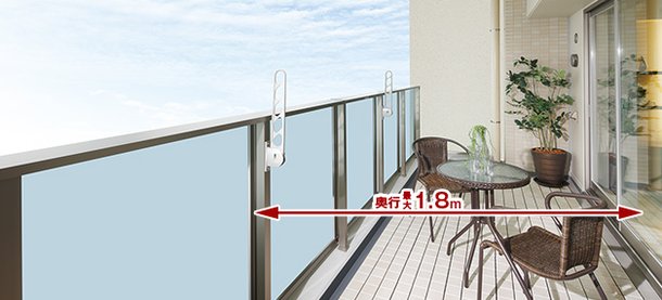 生活の楽しみが広がるバルコニー(一部住戸のみ採用。詳しくはプラン集をご確認ください。)