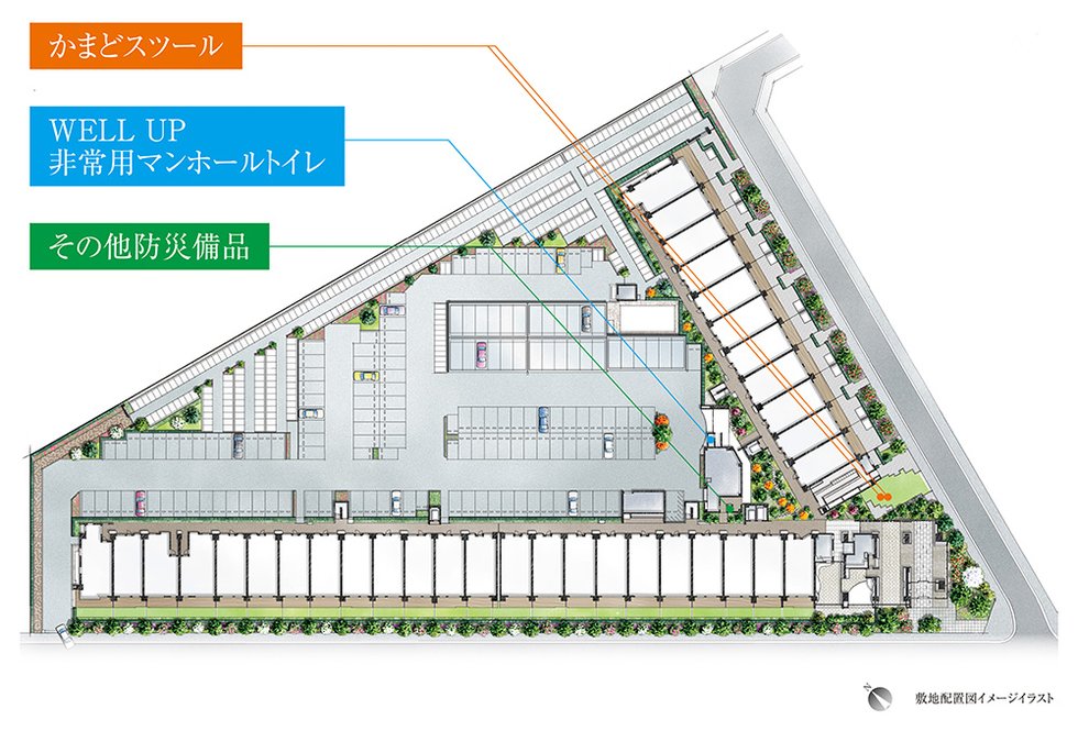 敷地配置図イメージイラスト