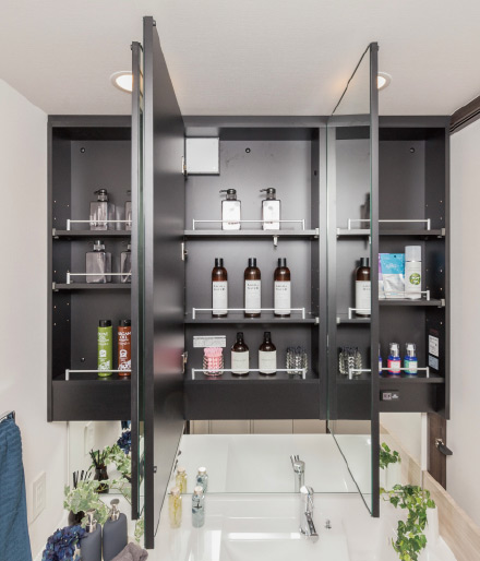 三面鏡付洗面化粧台