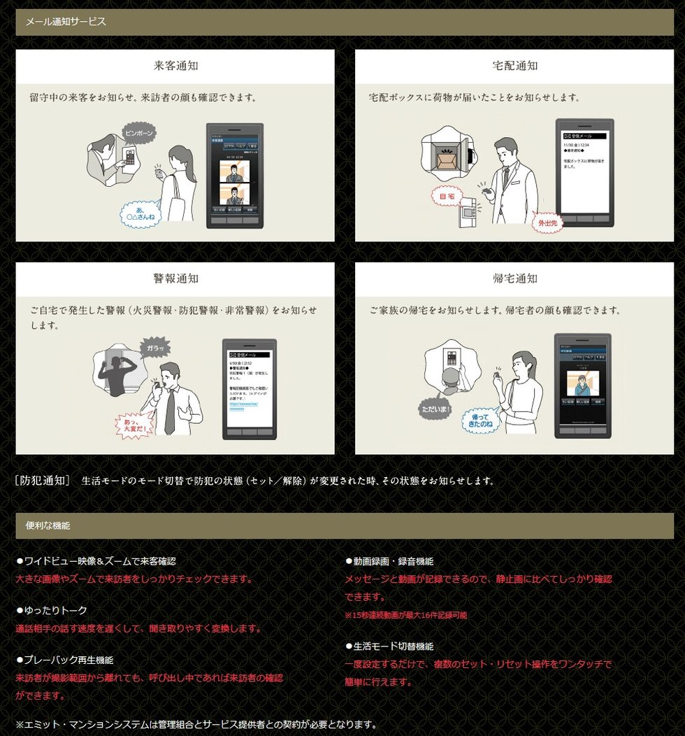 快適で便利なシステム&サービス エミット・マンション Windea