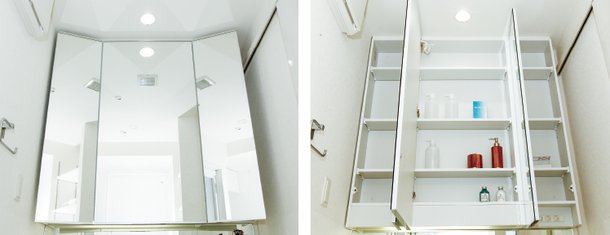 三面鏡収納