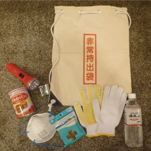 各戸にお渡しする防災リュック
