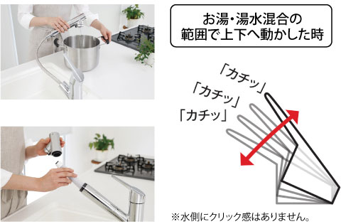 シャワーノズル式ビルトイン浄水器水栓　タカギみず工房［クローレ］