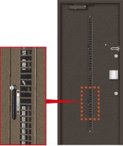 玄関ドア換気ガラリ