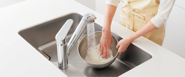 浄水器一体型混合水栓