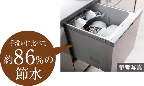 節水上手な食器洗い乾燥機