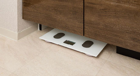 スペースを有効利用したヘルスメータースペース