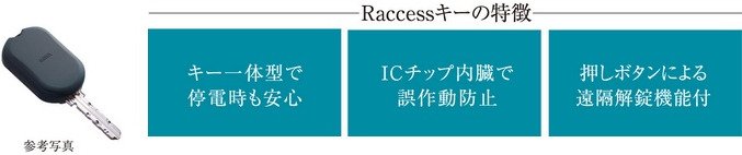 鍵はポケットにしまったまま施錠、解錠が可能。