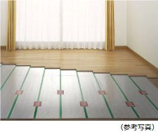 安全でクリーンな暖房システムのガス温水式床暖房