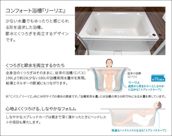コンフォート浴槽「リーリエ」