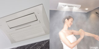 ミスト機能付き浴室暖房乾燥機