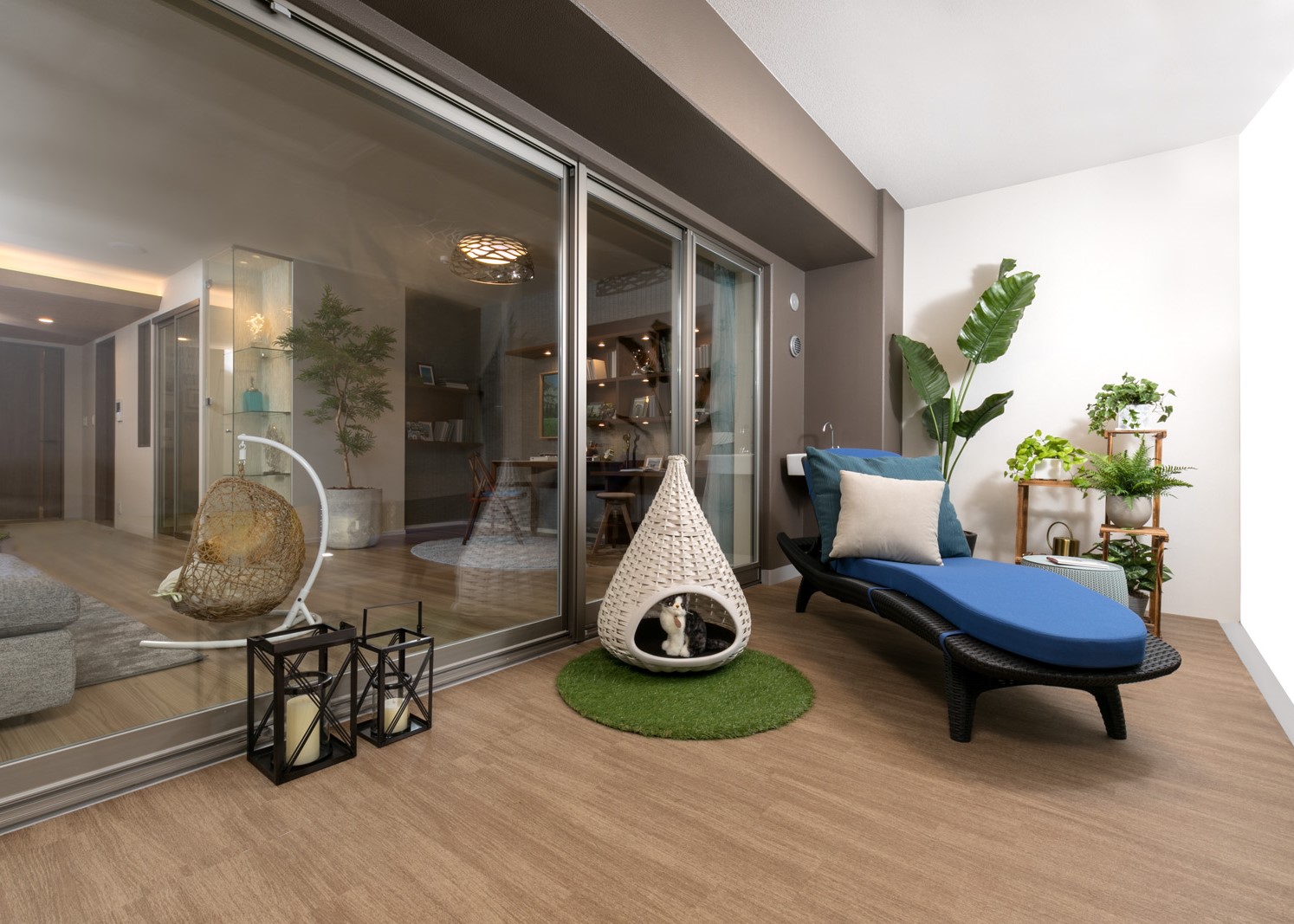 パーソナルポーチ＆オープンリビングバルコニー