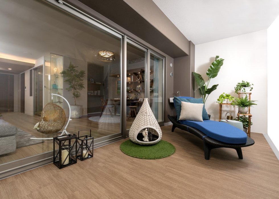 パーソナルポーチ＆オープンリビングバルコニー